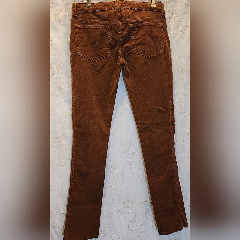 Bella Dahl Pants Black Corduroy Mid Rise Skinny Stretch Soft Velvet